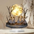 thumbnail image 2 of JilgTeok 1 Packs Angel Moon Night Light Statues Desktop Ornaments Standing Signs Table Decorations Angel Moon Light Lamp Sculpture for Bookshelf Bedroom Home Office, 2 of 7