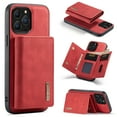 thumbnail image 1 of Detachable Wallet Case for iPhone 13 Pro Max 6.7" 2021, Allytech PU Leather Anti-Scratch Shockproof 2 in 1 Stand Magnetic Snap Business Style Purse Case with 7 Card Slots for iPhone 13 Pro Max, Red, 1 of 6