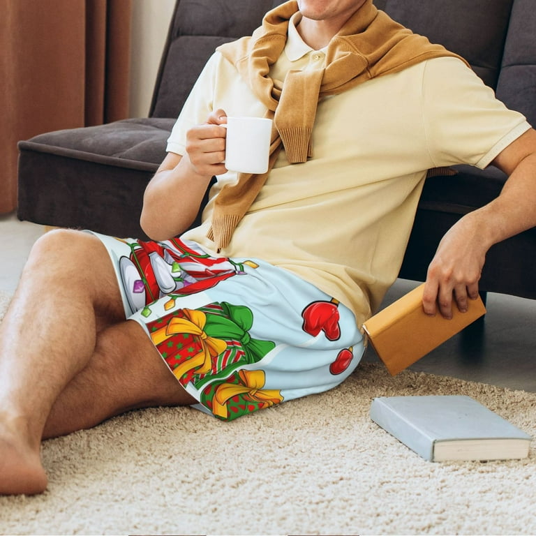 Mens pajama shorts funny sale
