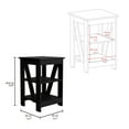 thumbnail image 3 of Taylor End Table, Side Table, Nightstand: 3-Tier Storage Shelf for Small Spaces, 3 of 8