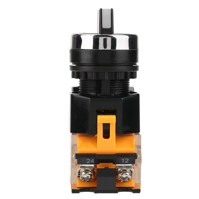 Interruptor De Reinicio Automático De 22 Mm, Interruptor Giratorio Momentáneo De 2 Posiciones Con 1NO + 1NC, Utilizado Para Control En Arrancadores Electromagnéticos,