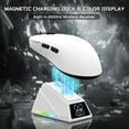 thumbnail image 6 of ATTACK SHARK x AJAZZ AJ159 APEX PAW3950 Triple Mode Gaming Mouse 8K Magnetic Charging Dock with Color Display Bluetooth/2.4G Wireless/Wired, 6 of 10