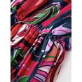 thumbnail image 4 of Vestido, Vestido de manga larga para mujer Vestido plisado con cinturón elástico en la cintura para Meterk Pequeña, 4 of 7
