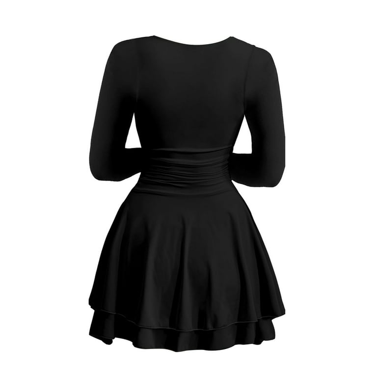 eyelet cotton mini dress Tiered Lined Color:Night Blue Designed with short sleeves Collection: PAS CHERE Chocolate spaghetti strap pleated