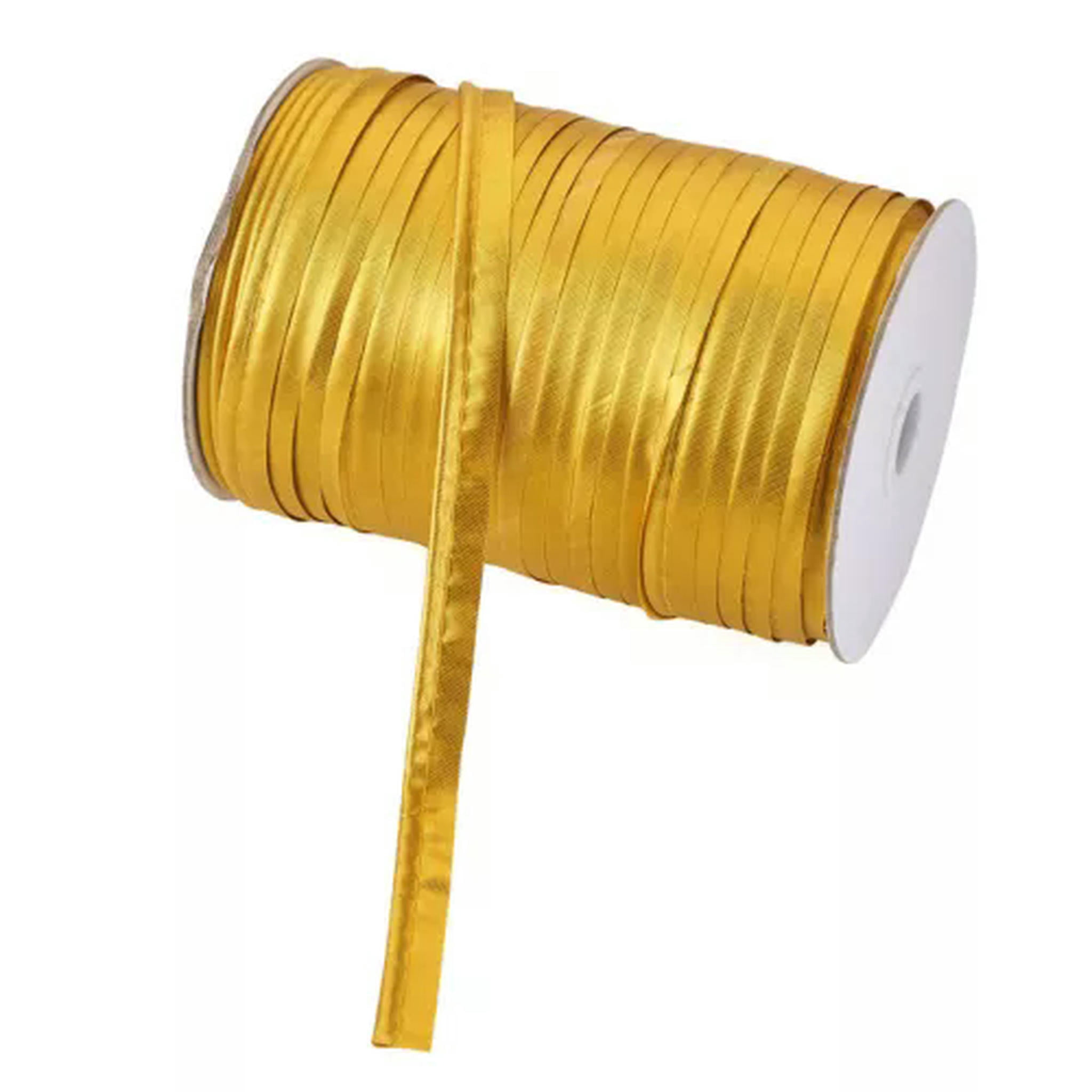 U8MO 109 Yards/roll 3/8 " Polyester Fiber Ribbons Trim Welting Cord for Clothing Sew-Gold