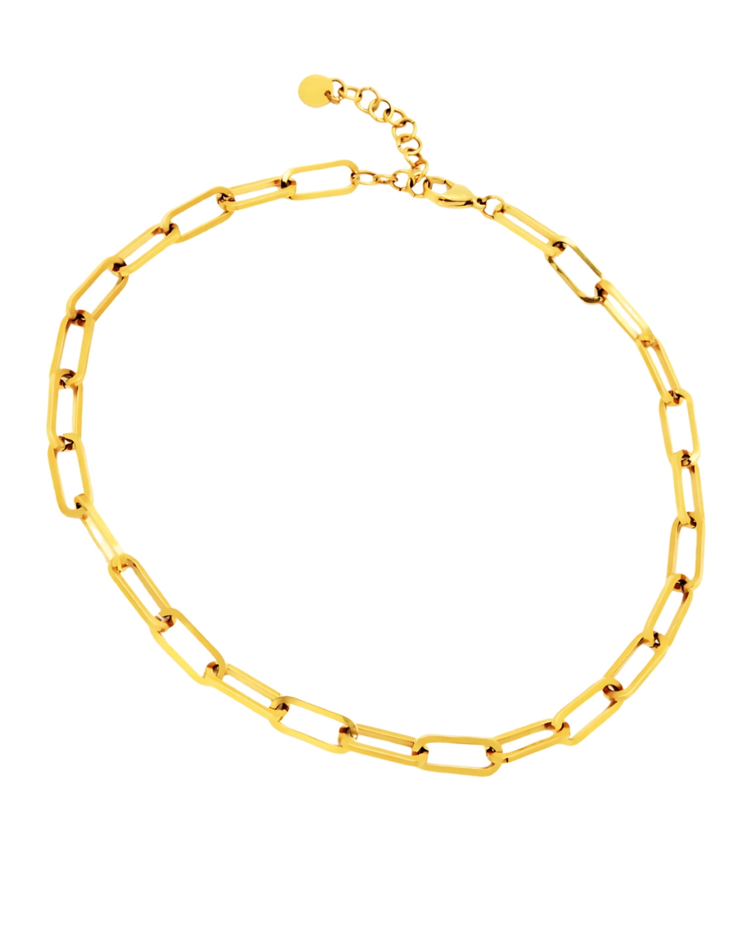 18K Gold Link Chain Necklace for Women, Best Trending Trendy Gold Link Chain Necklace Gift for Women, Lady, Mother, Wife, Mason & Madison Co.