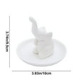 thumbnail image 3 of Vacemry Under $5 Elephant Jewelry Tray, Ceramic Ring Dish for Countertop Storage, Decorative Trinket Plate for Dresser Vanity, Elegant Home Decor Accessory for Organization, 3 of 7