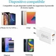 thumbnail image 3 of Enchufe de cargador USB C rápido de 20 W, USB C + USB A Adaptador de carga de energía universal PD&QC 3.0 para iPhone 13,12,12 Mini,Pro,Max,11,11pro,XS,XR,8 Plus,Pad,Air,Samsung Galaxy S21,, 3 of 5