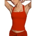 thumbnail image 5 of TKITK Women's and Women’s Plus Medium Support Round Neck Halter Sports Bra, Sizes XS-L, 5 of 8