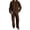 Brown, variant on Womens Sweatsuits 2 Piece Set Long Sleeve Sweatshirt Wide Leg Pants Matching Outfit Casual Lounge Set Soft Tracksuit S-2XL