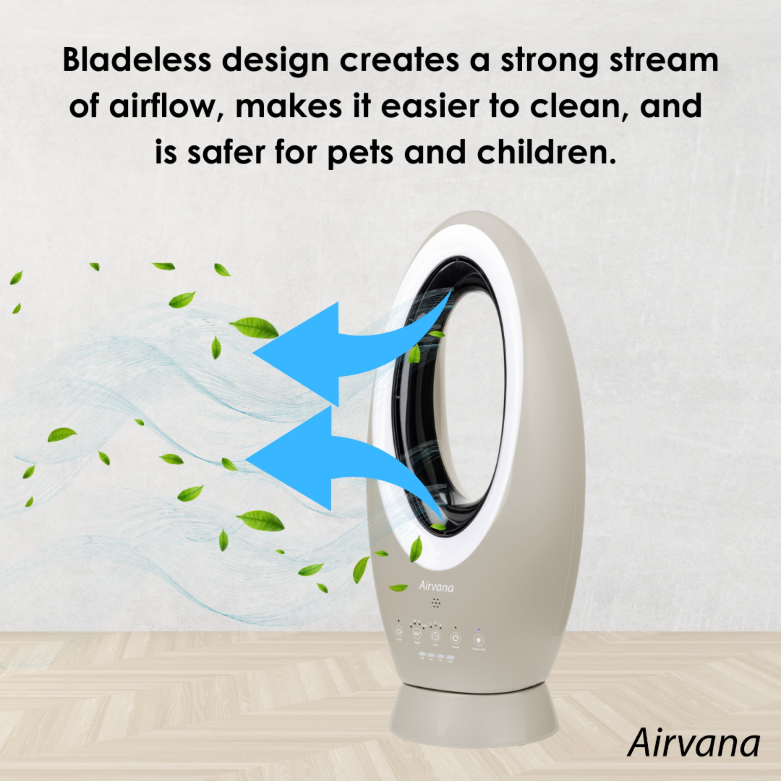 Airvana Bladeless Rechargeable Indoor/Outdoor Fan, Sage