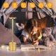thumbnail image 4 of Rechargeable portable LED mesa lamp con 5000mah battery, moderno cream color, stepless dimming, suitable para restaurant, dormitorio, bar, camping & coffee shop (gold/negra - gold), 4 of 5