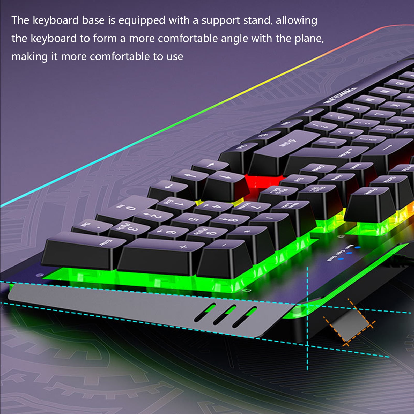 DS600 Metal Corded Keyboard With Option 1.50m Cable And Fast Response For Competitive Gaming
