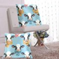 thumbnail image 6 of Cows with Scarfs Throw Pillow Covers Pillowcases 18 x 18 Inch Home Decor 2 Packs for Bedroom Sofa, 6 of 6