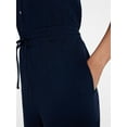 thumbnail image 4 of Time and Tru Women's Sleeveless Button Front Jumpsuit, Sizes XS-XXXL, 4 of 5