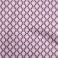 thumbnail image 1 of oneOone Cotton Poplin Purple Fabric Asian Block Print Geometric Craft Projects Decor Fabric Printed By The Yard 56 Inch Wide, 1 of 4