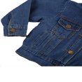 thumbnail image 5 of Kid Denim Coat Autumn Long Sleeve Button Down Jacket, 5 of 5
