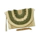 thumbnail image 5 of Bolso bohemio tejido a mano con cadena de metal para el hombro, ideal para salidas diarias. Beige, 5 of 9
