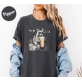 thumbnail image 3 of Retro Raccoon Drinking Iced Coffee Shirt | Funny Animal Meme Tee | Coffee Lover Raccoon Shirt | Unisex Graphic T Shirt, 3 of 5
