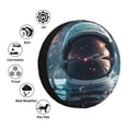 thumbnail image 4 of Goofa Astronaut Helmet Reflections Pattern Universal Tire Cover for Jeep, SUV, Truck, and Trailer – Waterproof, UV-Resistant,Easy to Install, Fits 14"-17" Tires-14 inch, 4 of 5
