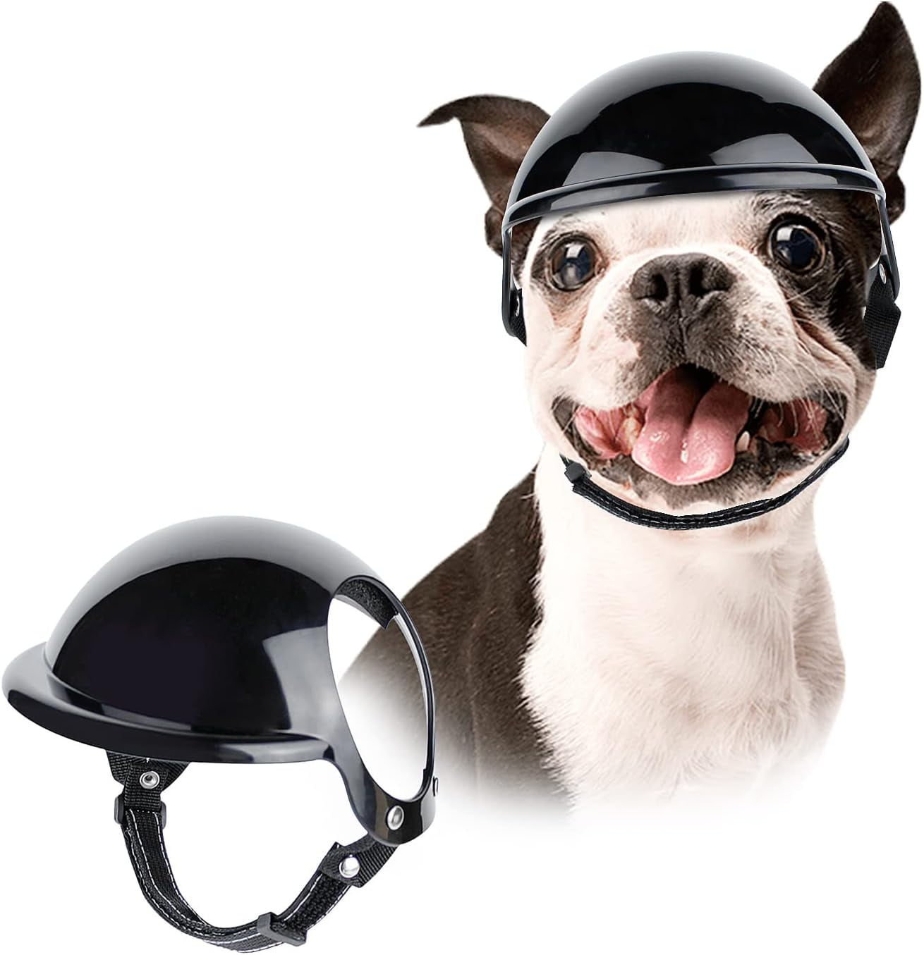 Dog Helmet for Small Dog, Dog Motorcycle Helmet with Ear Holes and