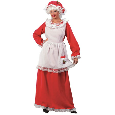 Mrs Claus Womens Adult Christmas Holiday Halloween Costume-Os