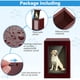 thumbnail image 4 of Urna conmemorativa Black Wood con marco de fotos - Contiene 30 pulgadas cúbicas de cenizas - Caja de cremación para perros - Urna de recuerdos de MDF, 4 of 6