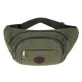 thumbnail image 2 of Clossjun Men Women Large Crossbody Bags Waistpacks With 3-Zipper Pockets Adjustable Belt Casual Bags Workout Traveling Running Daypacks Army Green, 2 of 5