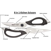 Ergo Chef Come Apart Multipurpose Kitchen Shears, Stainless Steel, Black