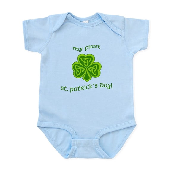 CafePress - My First St Patricks Day Infant Bodysuit - Baby Light Bodysuit, Size Newborn - 24 Months
