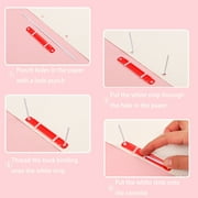 50 Pcs Prong Paper Fasteners Durable Plastic Filing Fasteners Colored Filing Binding Material Folder
