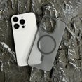 thumbnail image 1 of Premium Aesthetics Ins-Style Clear Magnetic Silicone Case – (Matte black,iPhone 14 Plus), 1 of 6