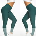 thumbnail image 4 of AXXD Yoga Pants for Women,Athletic Legging,Women Athletic Yoga Casual Stetch Shorts,Solid,High Waist Rise,Butt Lifting,Fast DryingGreen,S, 4 of 5