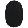 thumbnail image 1 of Colonial Mills Rug BR42R024X120 Boca Raton - Black 2 ft. x 10 ft. Braided Rug, 1 of 1