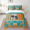 thumbnail image 2 of Homewish Miami City 7-Piece Twin Bedding Sets,American Football Sport Bedding Comforter Set,Gray Rugby Helmet Sheet Sets For Boys,Super Cozy Room Decor Reversible, 2 of 8