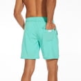 thumbnail image 7 of Fnooota Mens Board Shorts, Holiday Elastic Waist Quick-drying Summer Beach Shorts with Drawstring Mint Green Size 2XL, 7 of 7