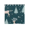 thumbnail image 4 of Deers Pines Trees Snow 54×55 Inch Black Out Curtains 2 Packs Aesthetic for Bedroom Living Room Sliding Glass Doors Kitchen Windows, 4 of 5