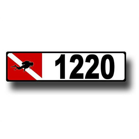 Scuba Diving, Curb, Mailbox, House Address Plaque, Reflective