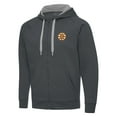 thumbnail image 2 of Men's Antigua Charcoal Boston Bruins Victory Full-Zip Hoodie, 2 of 3