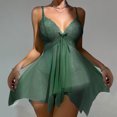 thumbnail image 4 of Sngxgn Womens Sleeveless Long Nightgown Wide Strap Loose Sleepshirt(Green,L), 4 of 8