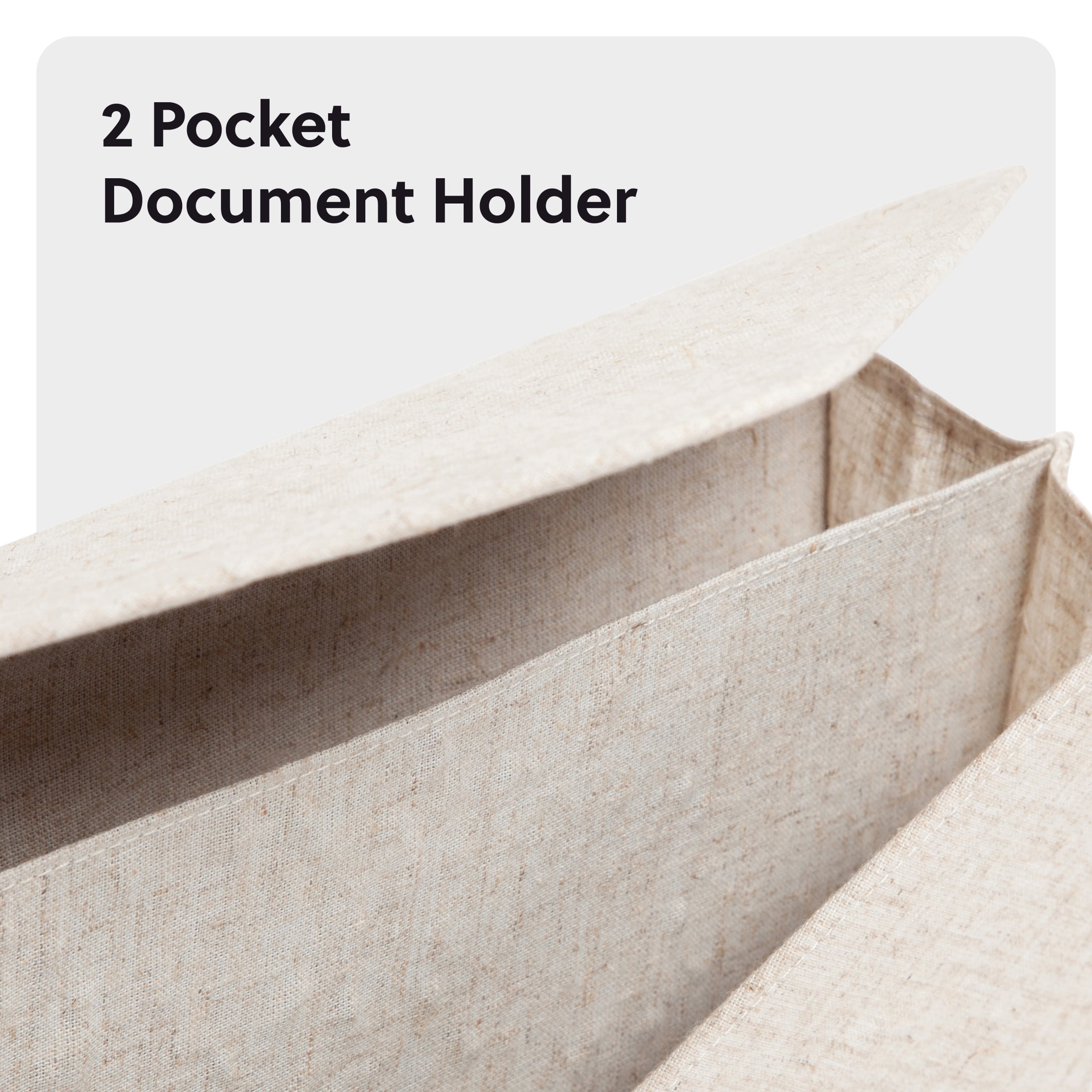 U Brands Linen Document Holder File Sorter, 13 x 9.75 in., Beige
