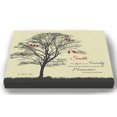 thumbnail image 1 of MuralMax Personalized Canvas Family Tree - Memories To Treasure Inspirational Quote, His & Hers Anniversary Wall Decor - Romantic Gifts For Milestone Occasions - Colors - Beige - Size - 12x10, 1 of 7