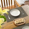 thumbnail image 4 of Sm:)e Coffee Brown Placemats 12 x 18 Inch Set of 4, Seasonal Washable Kitchen Dining Table Decoration for Home Party,240g（0.53lb）, 4 of 7