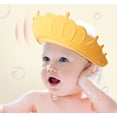 thumbnail image 5 of Gorro de ducha para bebé Gorro de champú impermeable para niños pequeños, niñas y niños Protege las orejas de los ojos. Corona de baño de silicona ajustable de 2 piezas TUNC Sencillez, 5 of 5