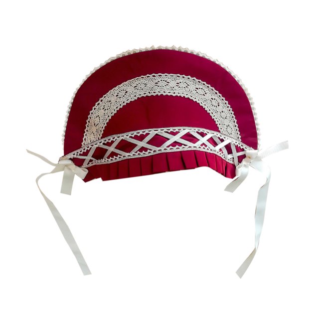 Gorro de encaje para mujer, gorro de pionero Colonial, disfraz de fiesta de té, gorro para el sol, accesorios de disfraz