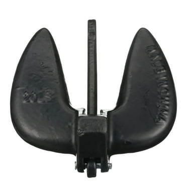 Attwood 9935B1 Solid Cast Iron 20-Pound Navy Boat Anchor, Black PVC-coated, Boat Accessories