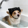 thumbnail image 6 of Reusable Pet Shower Cap Waterproof Adjustable Bathing Hat for Dogs Cats 360° Ear Protection Grooming Accessory for Home Bathing Grooming Salons(Brown,S), 6 of 8