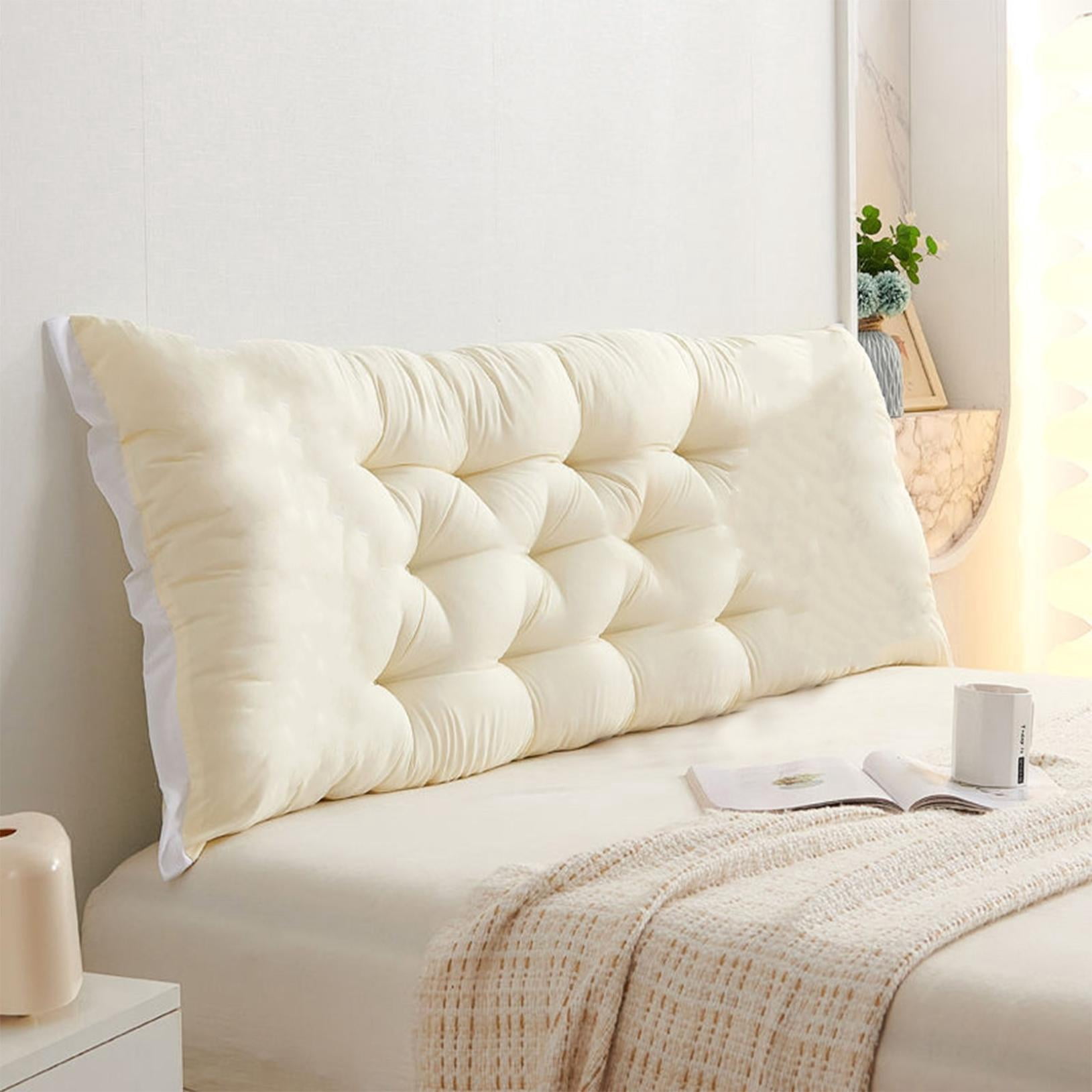 Clearance! Headboard Pillow Upholstered Wall Mounted Headboard Dorm Bed Large Bolster Headboard Positioning Support Reading Pillow Cushion 20"x47" G