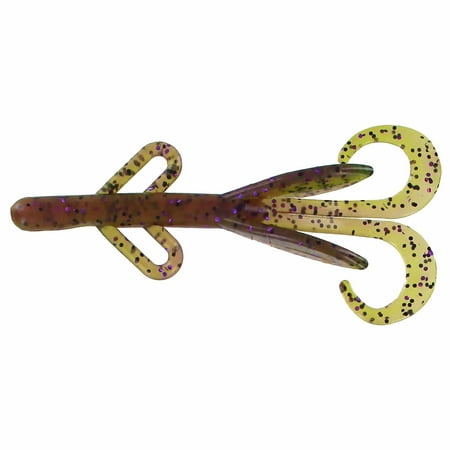 Big Bite Baits Soft Plastic Creature Bait (Watermelon Purple Swirl 4 inch)