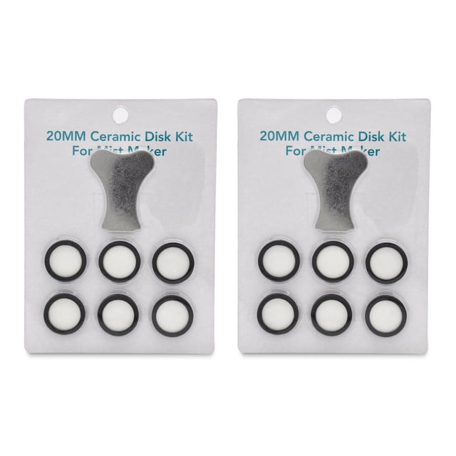 14Pcs Mist Maker Maintenance Kit, Ceramic Disk Ceramic Disk Key Replacement Parts Kits for Fog Machine